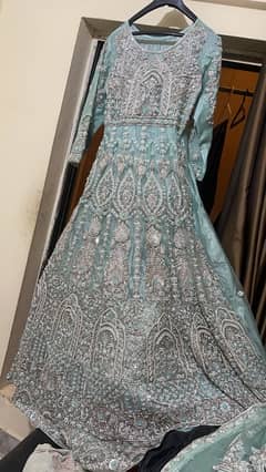 sea green colour frock