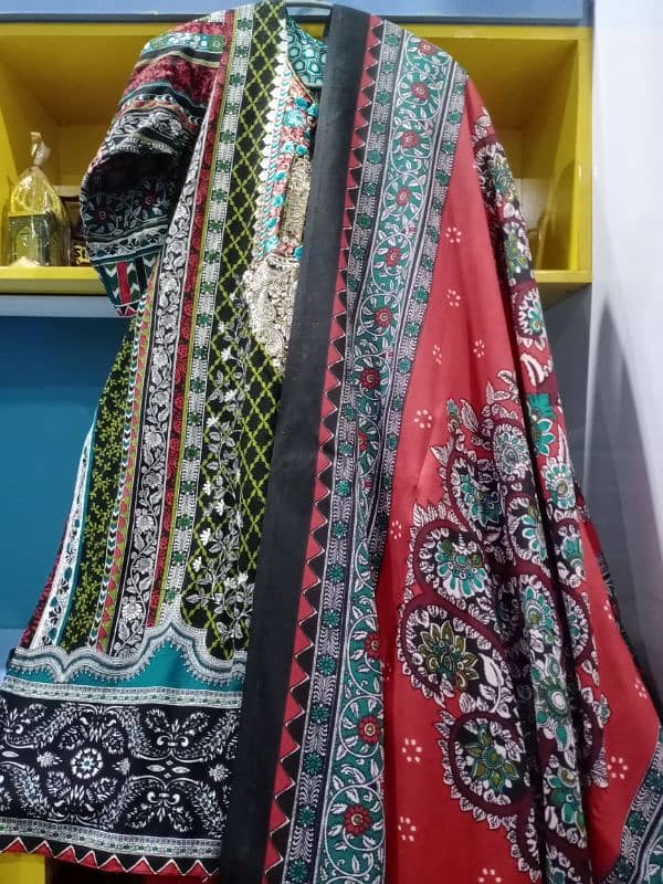 3 piece khaddar outfit for sale 0