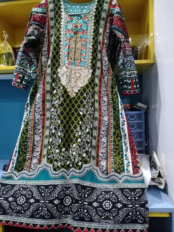 3 piece khaddar outfit for sale 2