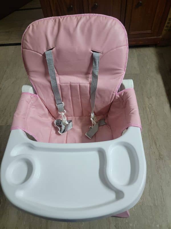 Imported foldable High Chair with wheels 7