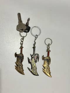 Metal Kratos Keychain