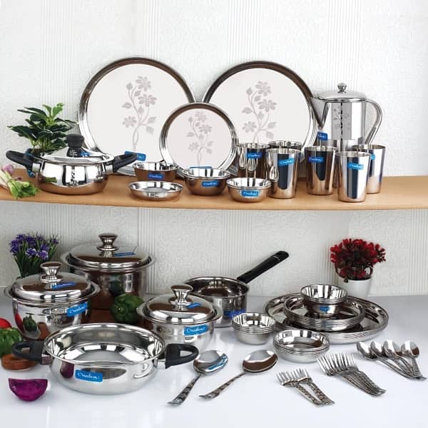 Steel Kitchen Set Lot 1