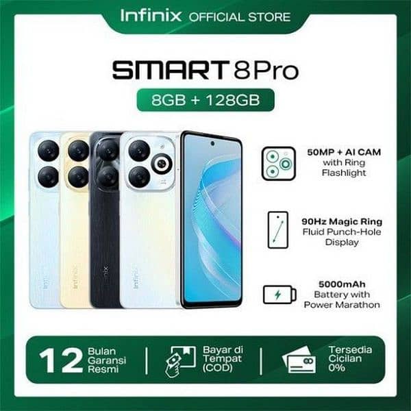 Infinix smart 8 pro 4+4.128 1