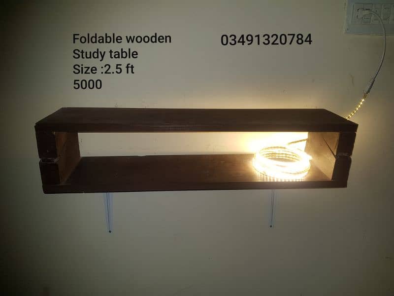 foldable Wooden side Tabel 0