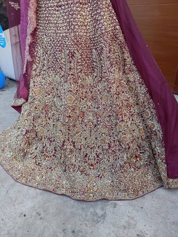 Designer lehnga in demanding purplish color 2