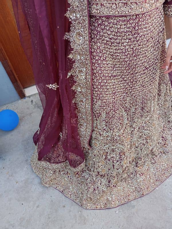 Designer lehnga in demanding purplish color 3