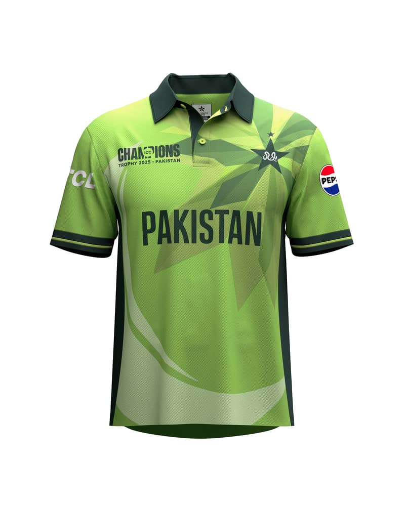 Pakistan Cricket Kit New Shirt Jersey, NewChampions Trophy 2025 Jersey 1