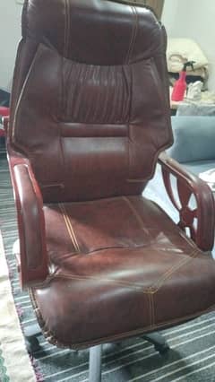 office chair brown leather good quality