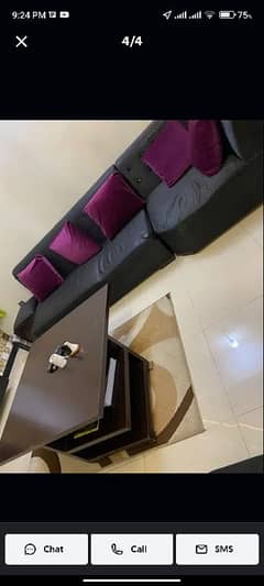 7 Seater L shaped sofa