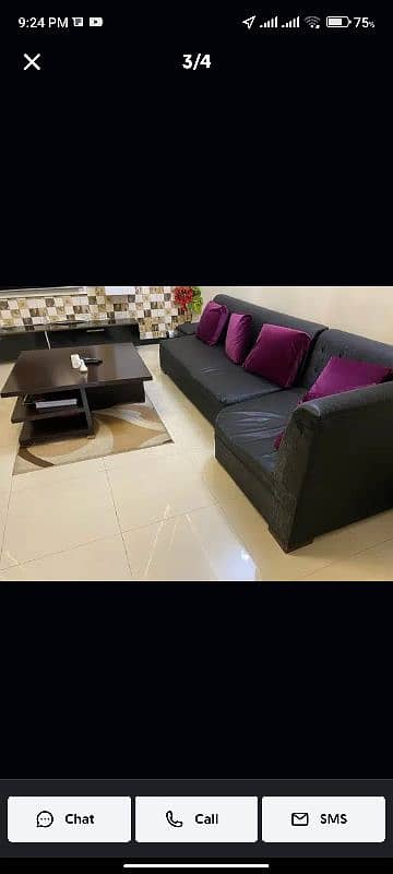 7 Seater L shaped sofa 1