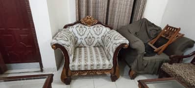 7 seater (3+2+1+1) sofa set of shesham wood