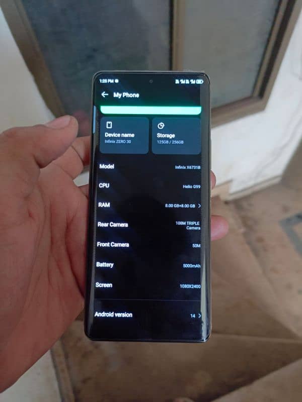 infinix zero 30 with 1.5 month warrenty 2