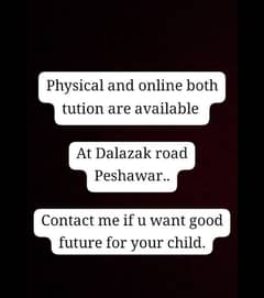 physical and online both tution are available at reasonable fee