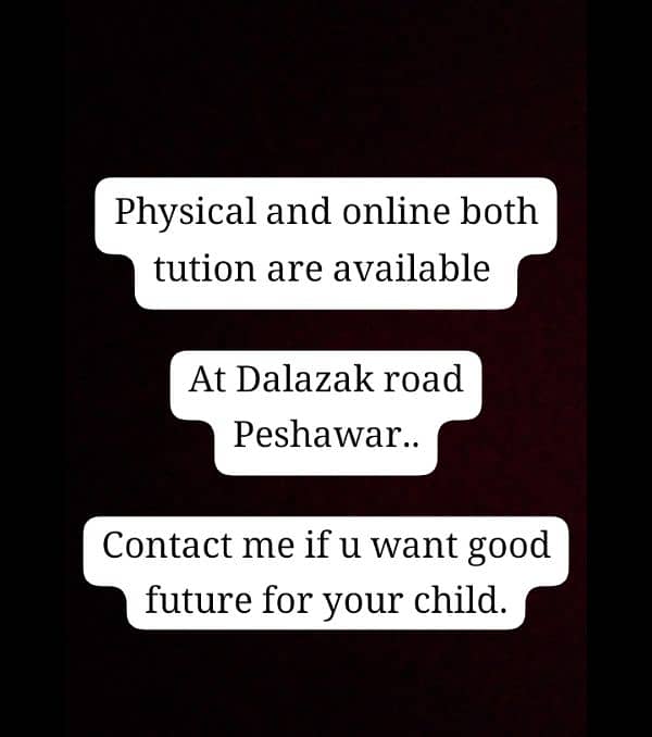 physical and online both tution are available at reasonable fee 0