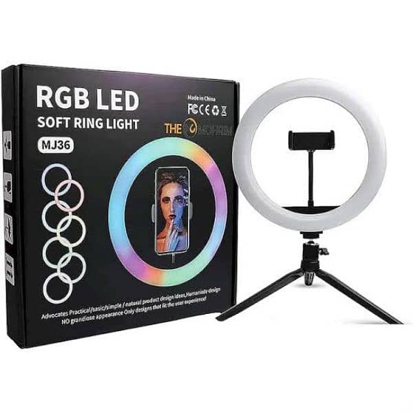 Ring Light With Stand Full Size All Colors Light 0