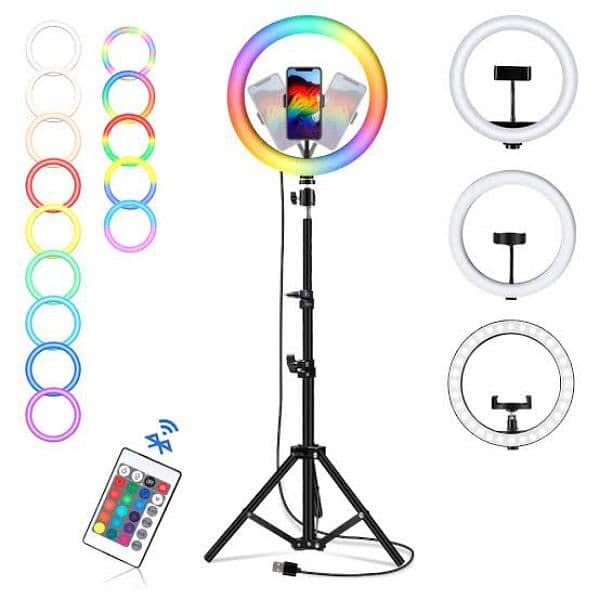 Ring Light With Stand Full Size All Colors Light 2