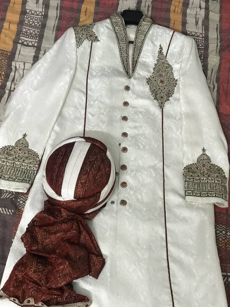 Sherwani with qulla for sale 0