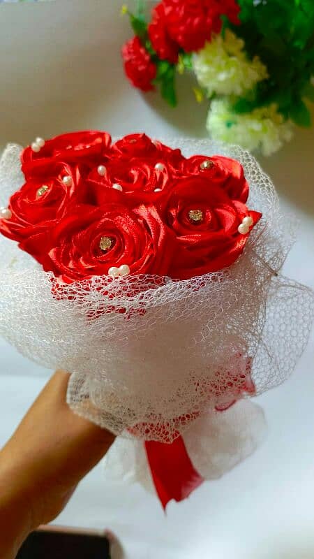 Red rose Artifical Boukah 1