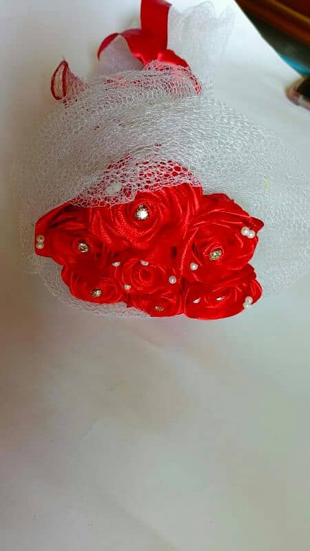 Red rose Artifical Boukah 4