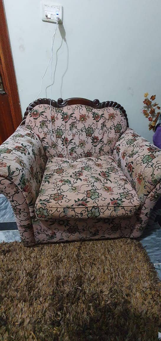 7 Seater wooden sofa set 2