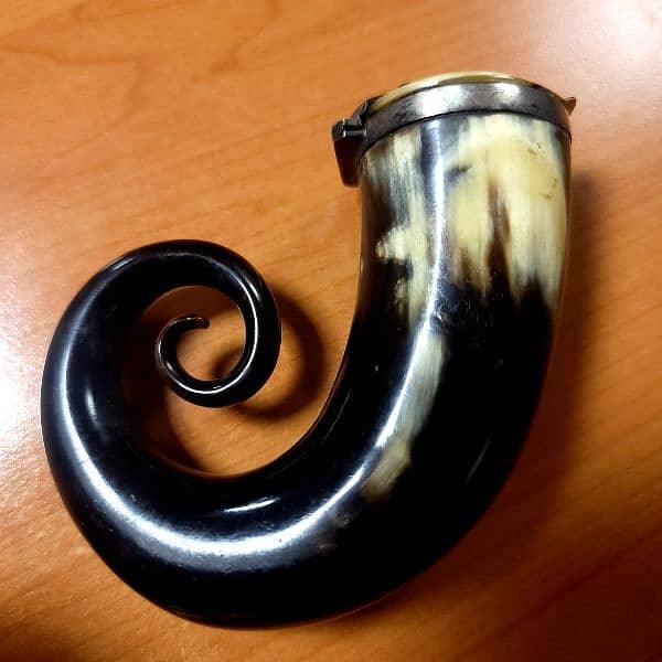 Antique Scottish Silver Snuff Mull 2