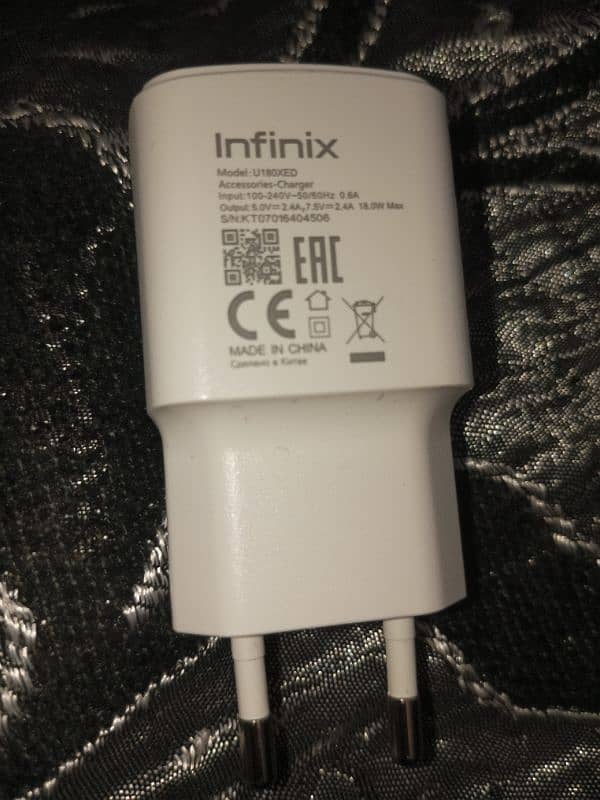 Infinix 18 watt original charger 0