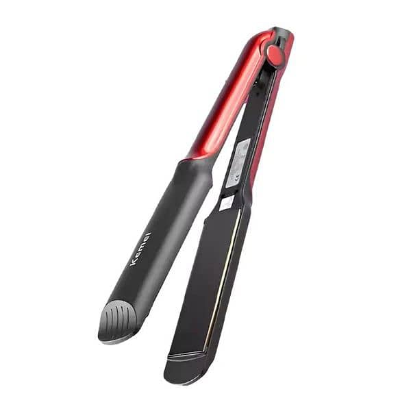 Km 531 Hair Straightener Red & Black 0