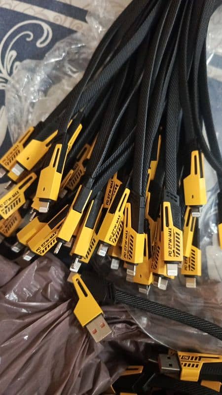 4 in 1 65w fast charge cable stock available 0