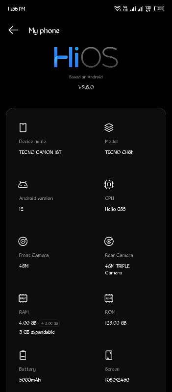 Tecno Camon 18T Urgent Sale 10/10 Condition 5