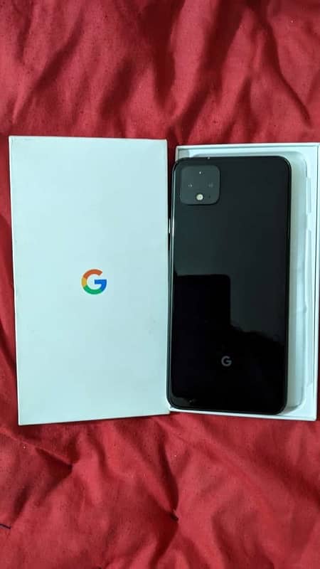 Google pixel 4Xl with box charger 10/10 1