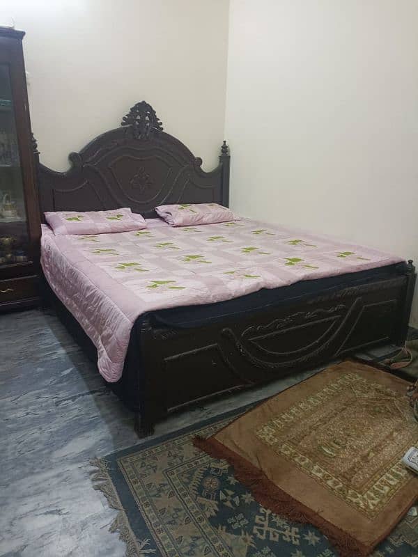 pure wooden bed only king size 0