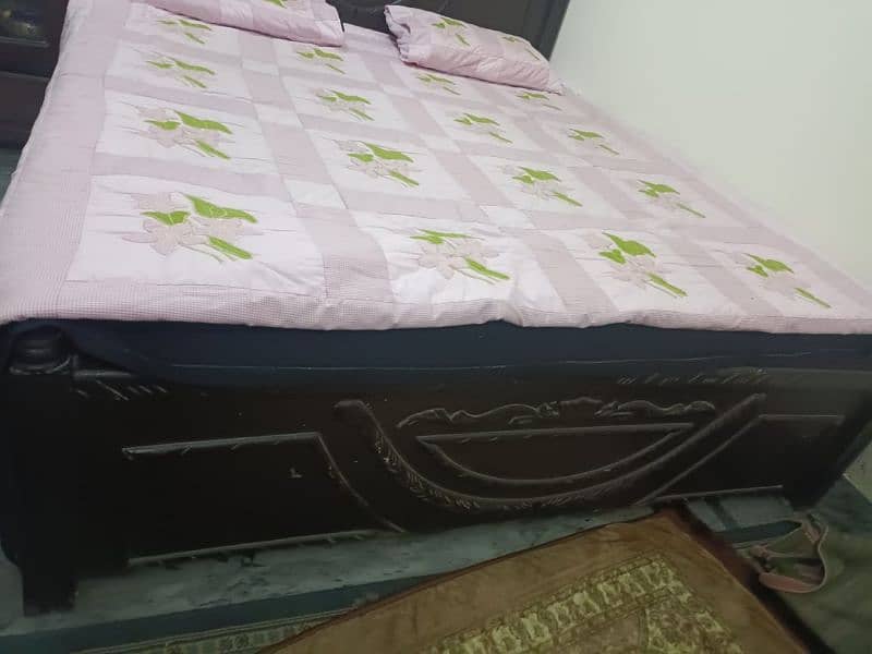 pure wooden bed only king size 2