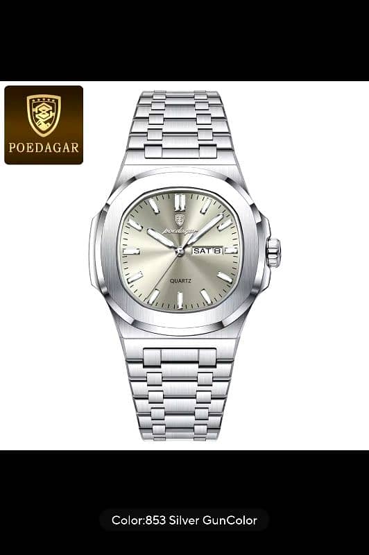 POEDAGAR  Original Luxury Square Watch 0