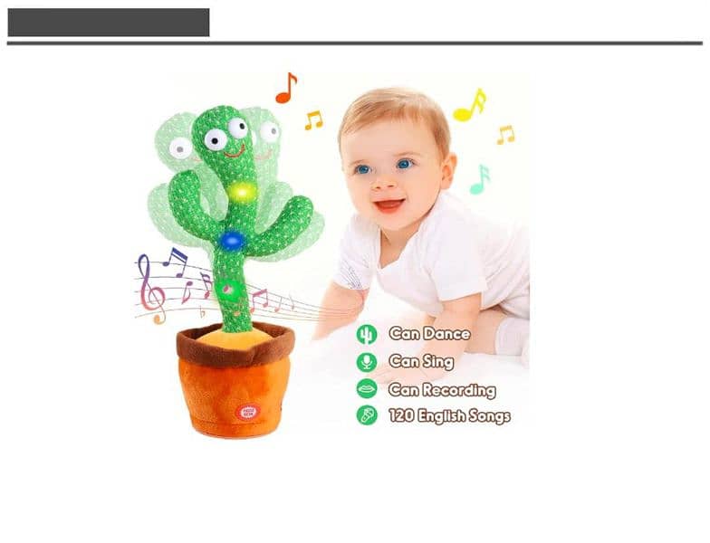 Dancing Cactus Toy For Kids 1 Piece 2