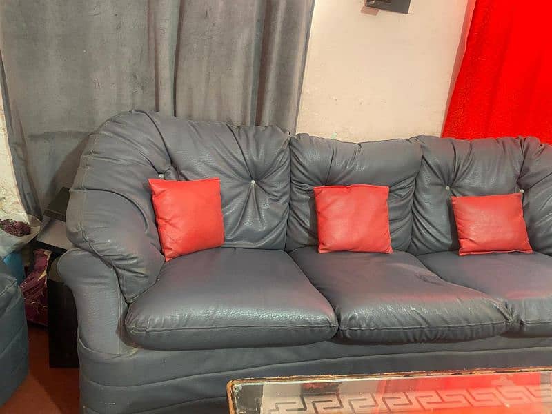 7 seater pure leather sofa set 0