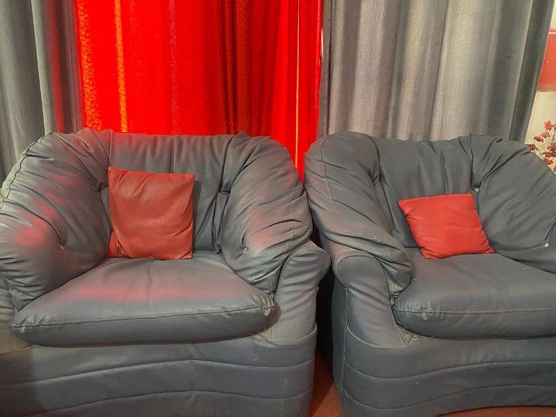 7 seater pure leather sofa set 1