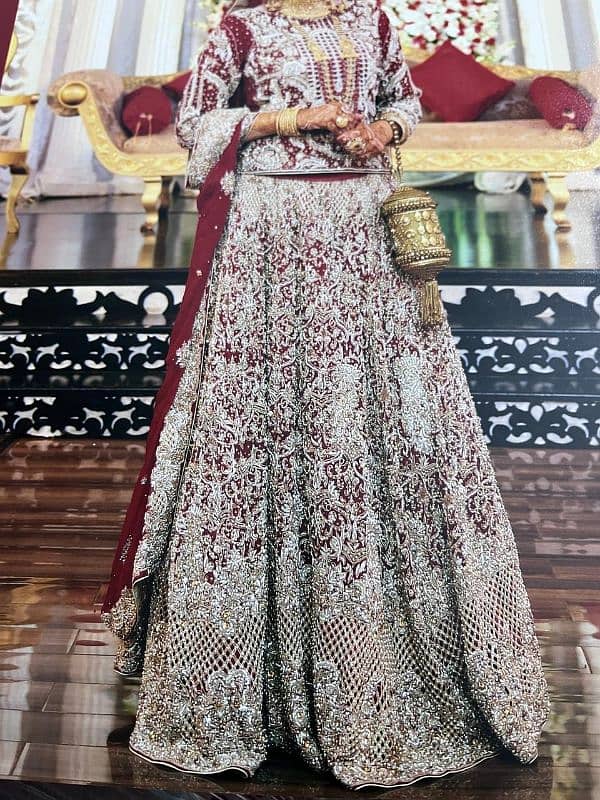 Bridal lehnga with 70 inch flair only wear one 3