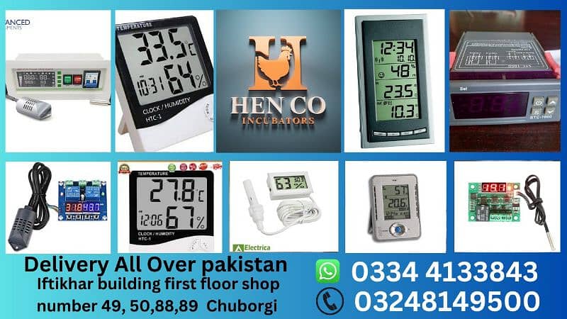 incubators ,brooders and spare parts dataloggers thermohygrometers 1