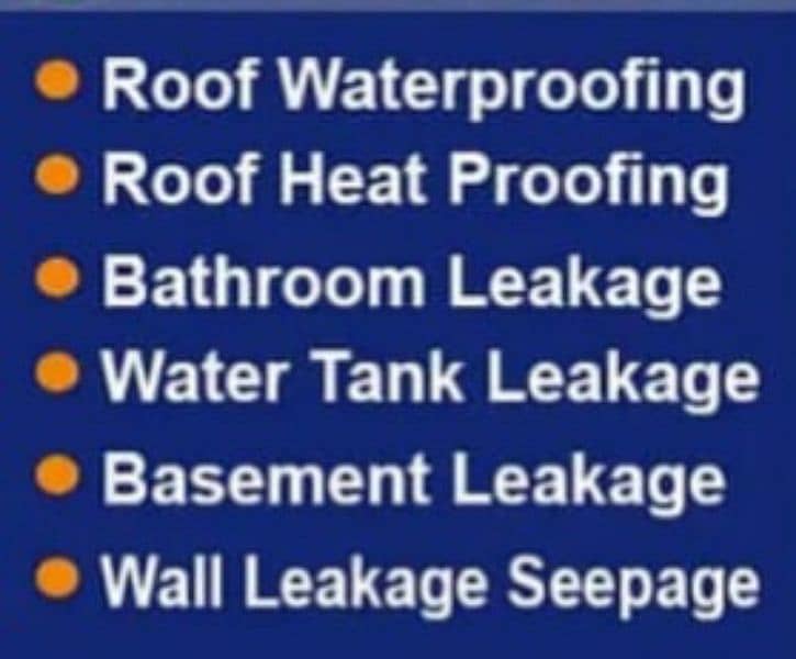 ROOF WATERPROOFING | HEAT PROOFING | WASHROOM LEAKAGE | WATER TANK 11