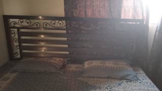 king size metal bed with mattress