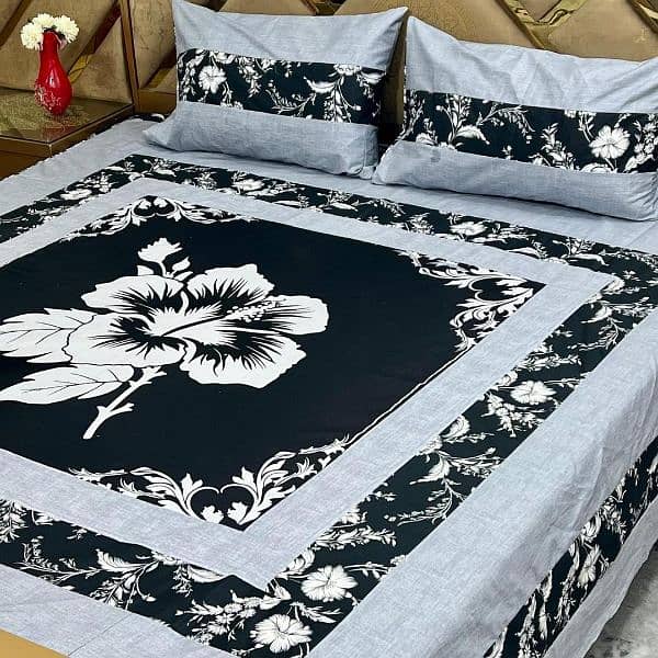 double bed sheets 3pcs 4