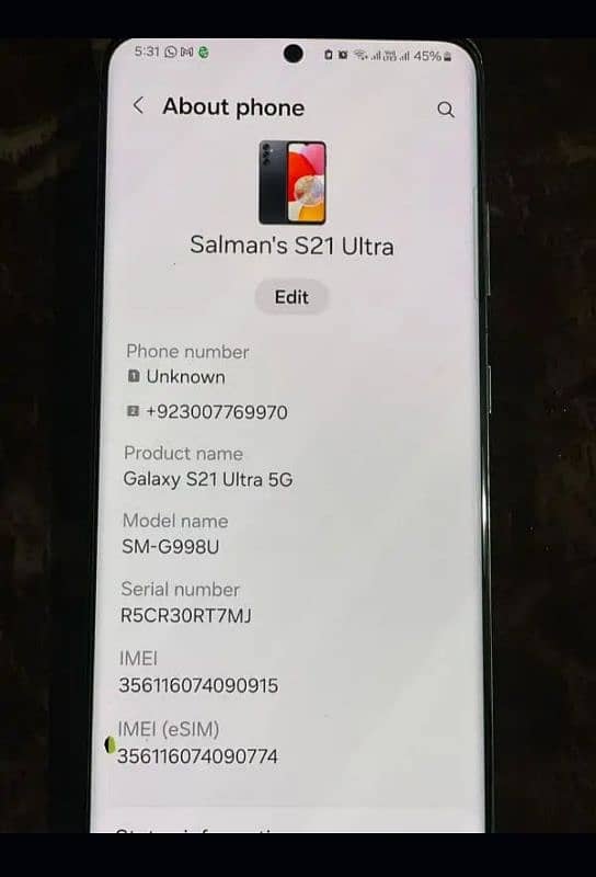 Samsung S21 Ultra 0