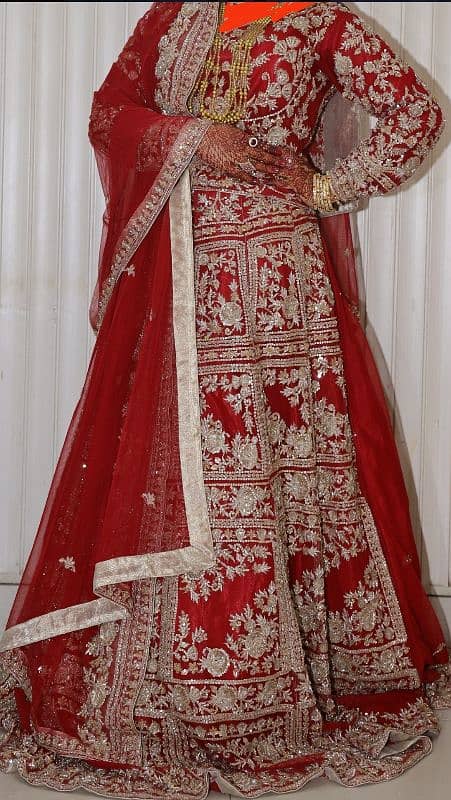 Bridal Lehnga Full heavy dabka work low price 0