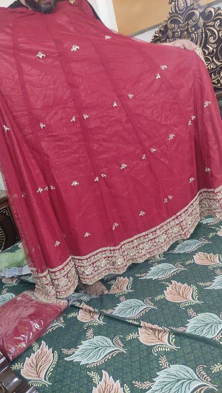 Bridal Lehnga Full heavy dabka work low price 5