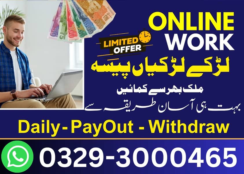 Online Job (Part Time Full Time)(Home Based)(Male & Female)Ads Posting 0