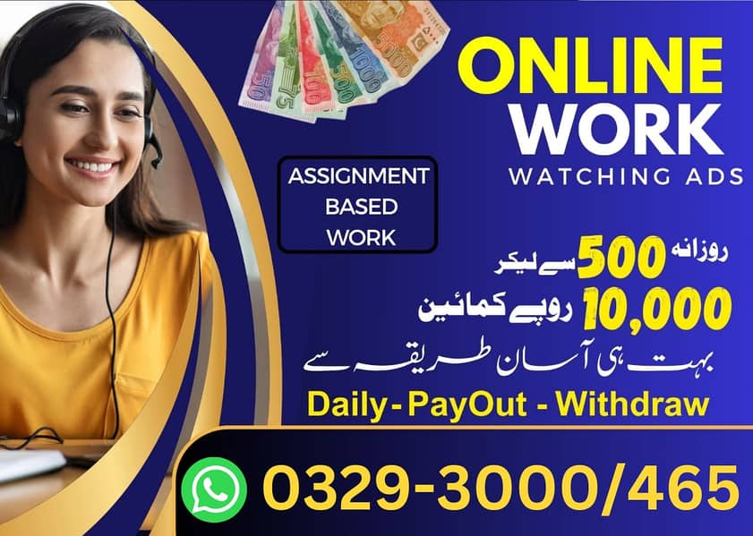 Online Job (Part Time Full Time)(Home Based)(Male & Female)Ads Posting 0