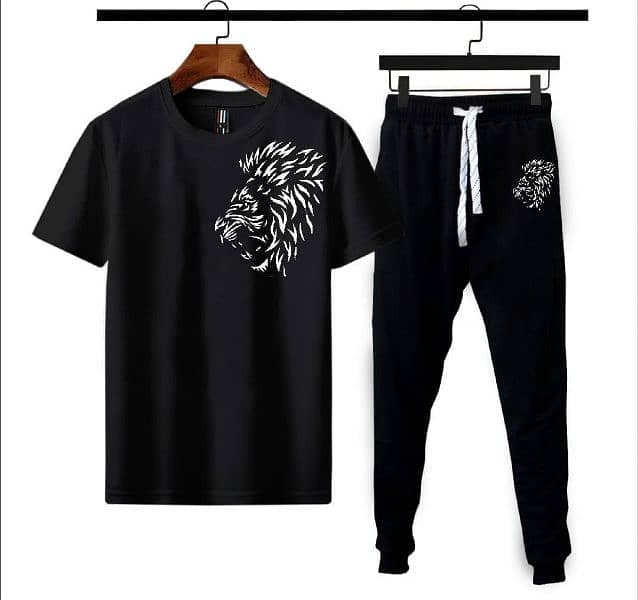 Men's Polyester Printed Track Suit -2Pcs 0