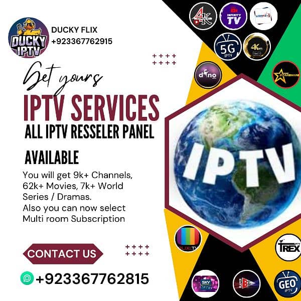 IPTV services and resseler panel available for more details contact us 0