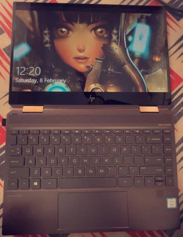 HP SPECTRE X360, Touch, Rose gold colour, Diamond cut shape 3