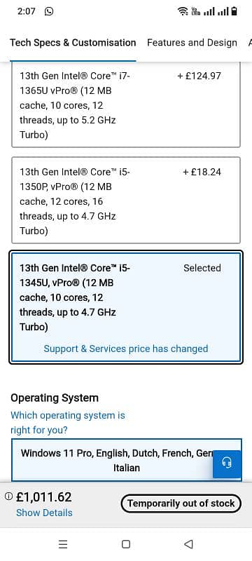 Dell latitude 5540 i5 13th gen 16Ram 512gb nvme 6